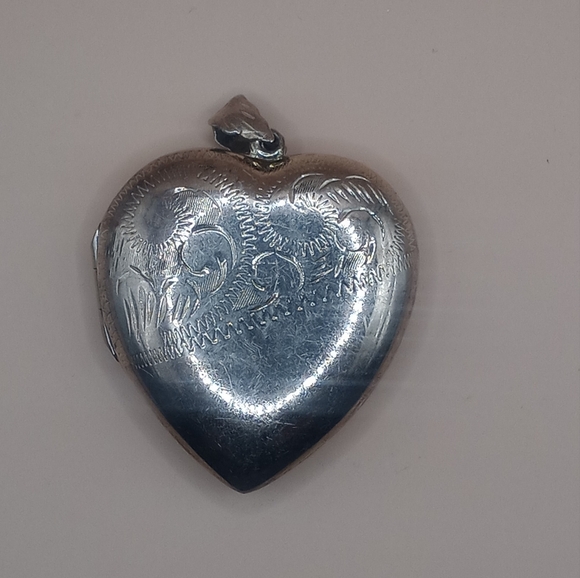 Jewelry - Sterling Silver XL Heart Shaped Locket Pendant